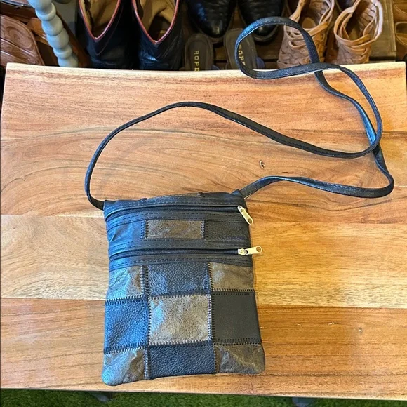 Patchwork Leather Mini Bag - Picture 1 of 6